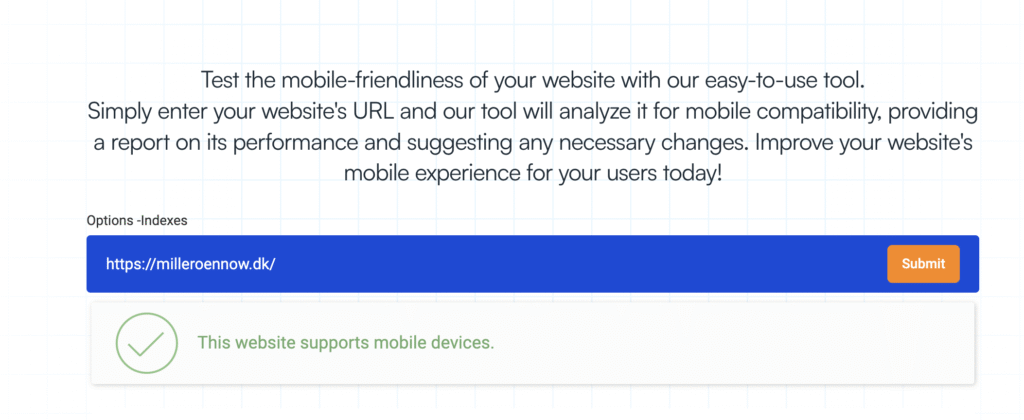mobile friendly test af milleroennow.dk