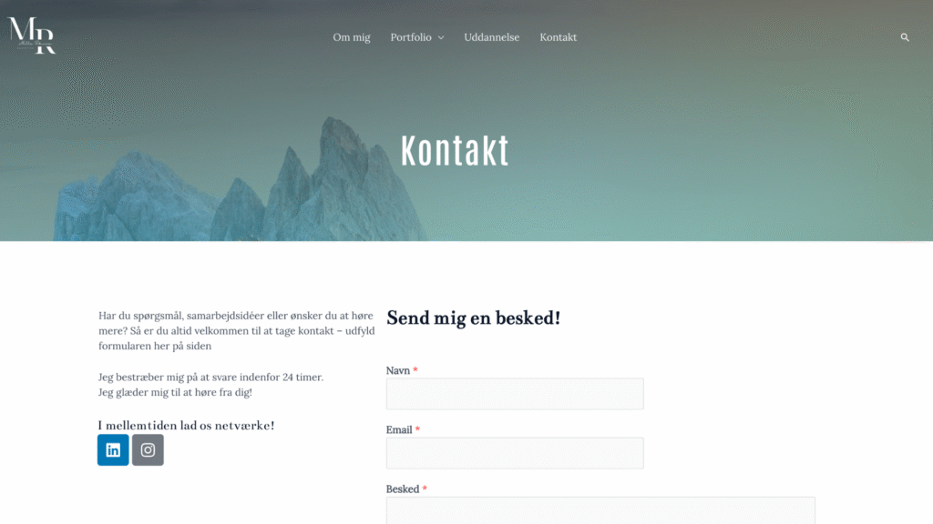 visning af responsivt design på computer